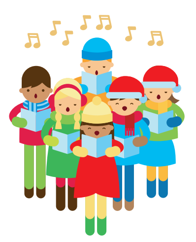 Image of an illustration of carol singers.
