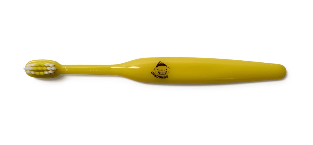 Yellow toothbrush from the Baby Box
